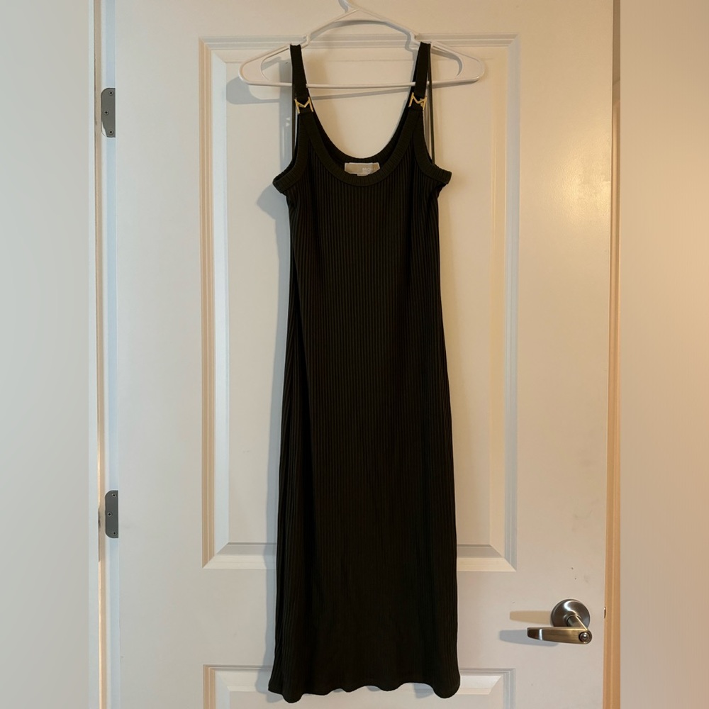 MK below the knee dress, Dark Green, size M